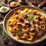 Tagliatelle di Farina di Castagne con Ragù di Cinghiale: Un Primo Piatto Rustico e Raffinato